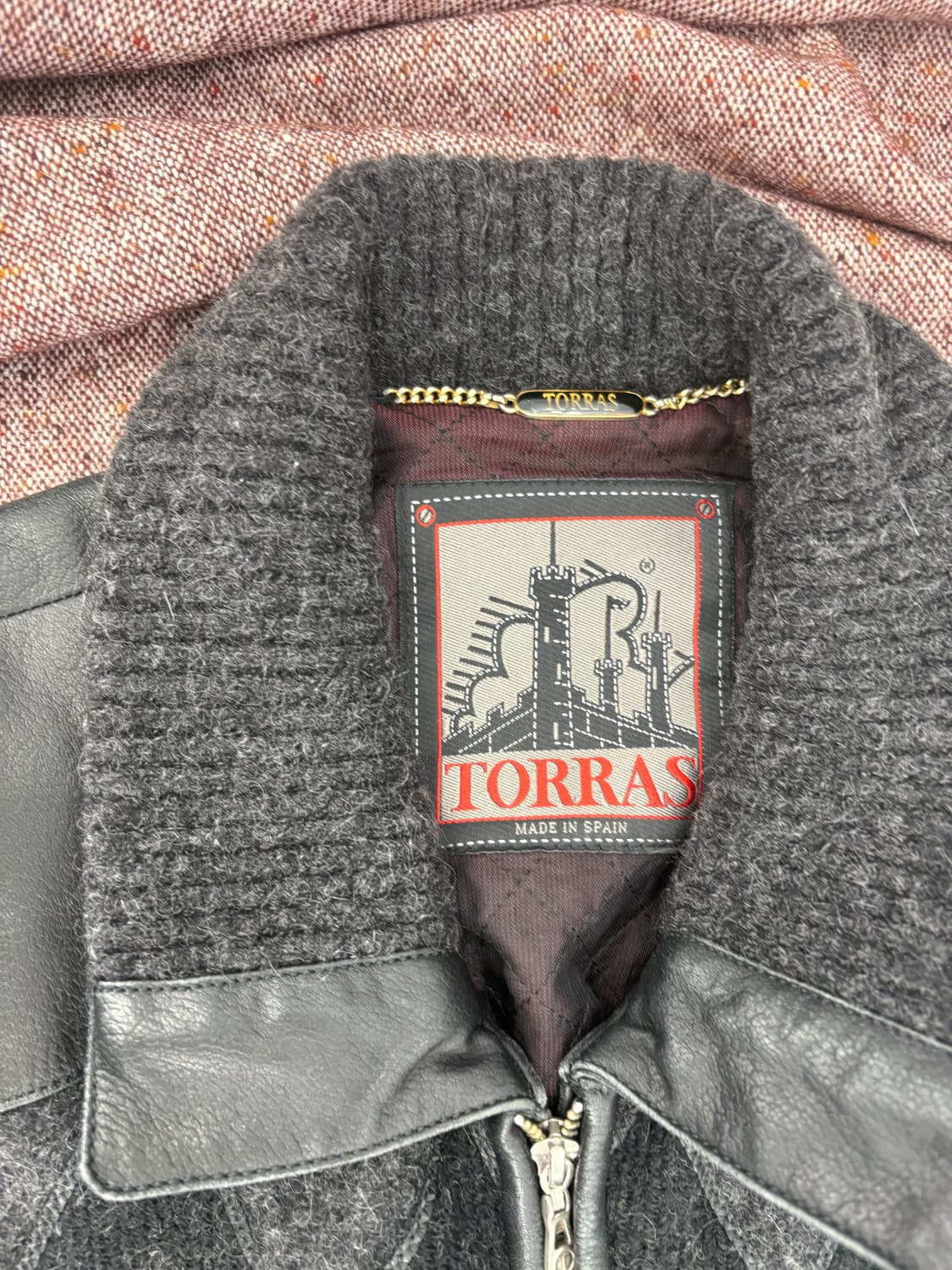 TORRAS Spain 97 빈티지 울&레더 콤비 하이엔드 재킷  상품이미지3