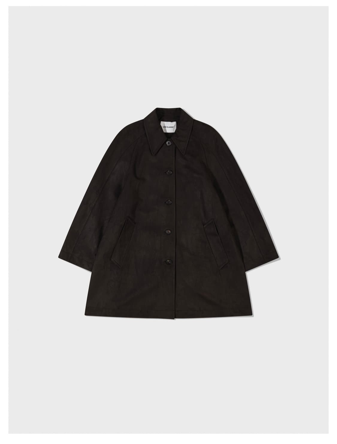 로우클래식 l 스웨이드 하프 코트 상품이미지4