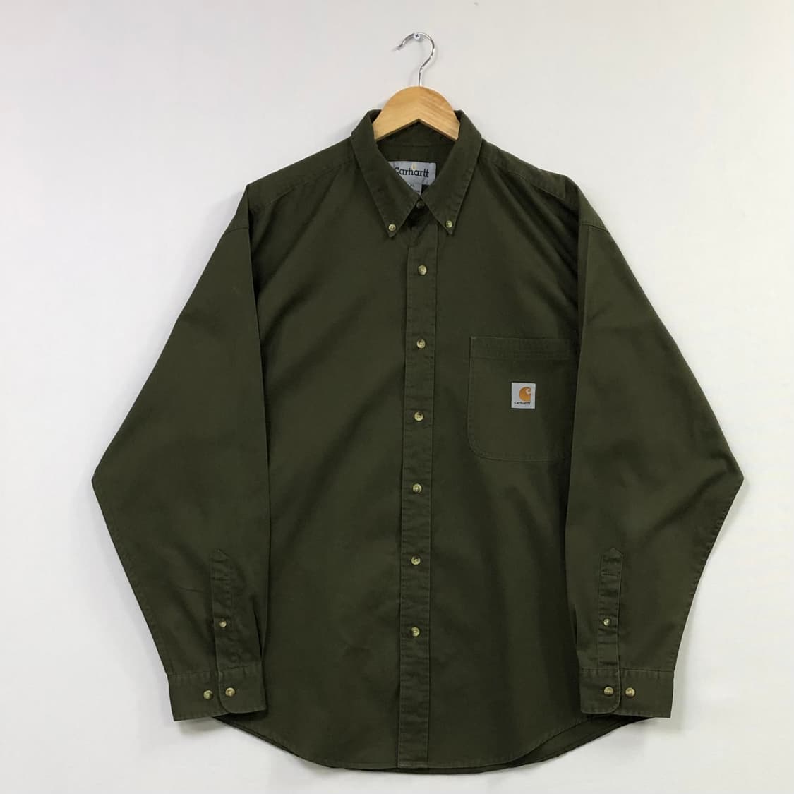 XL 칼하트 카키 워크 셔츠 상품이미지2