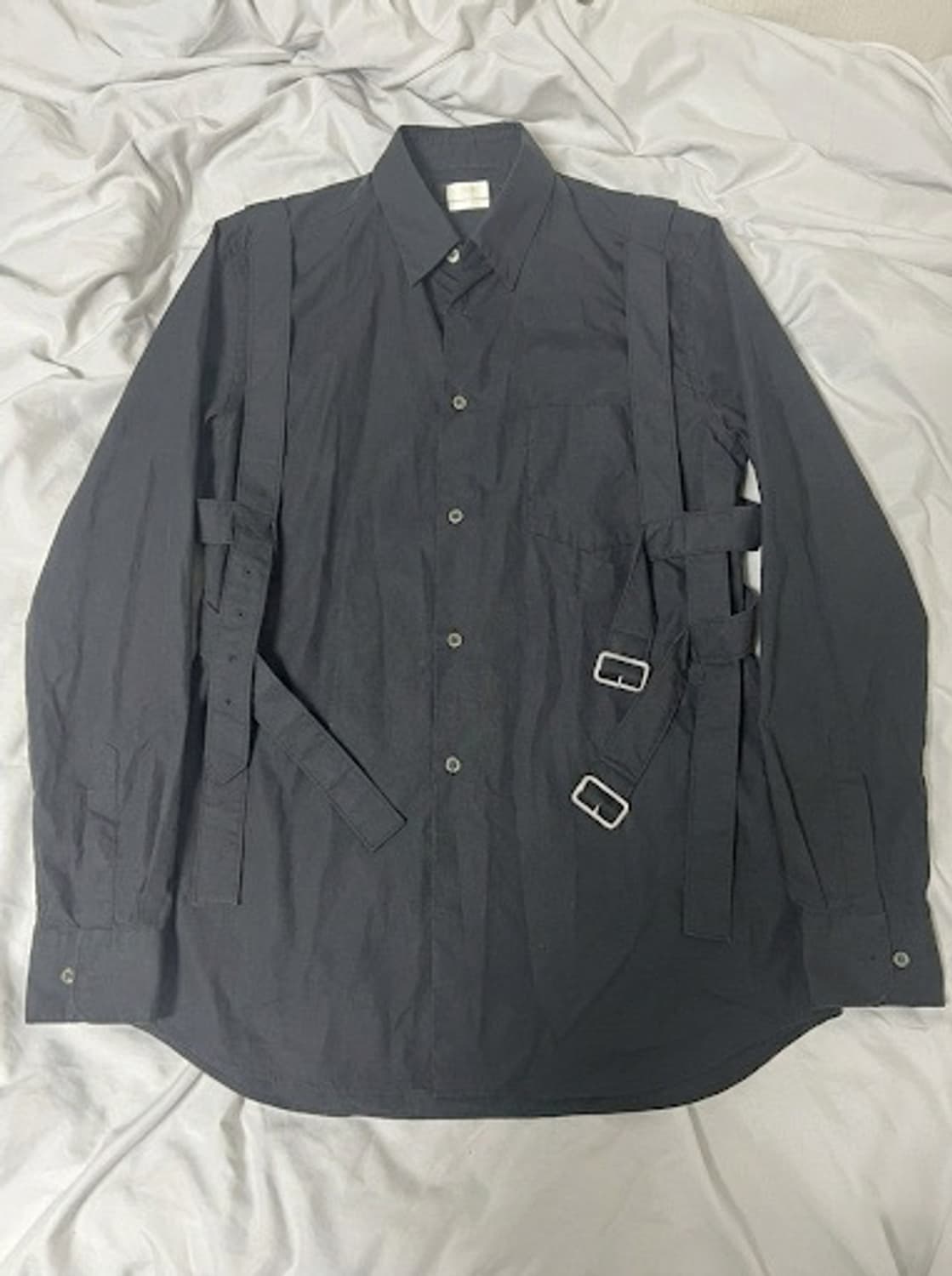 꼼데가르송 블랙 하네스 셔츠 XL 상품이미지2