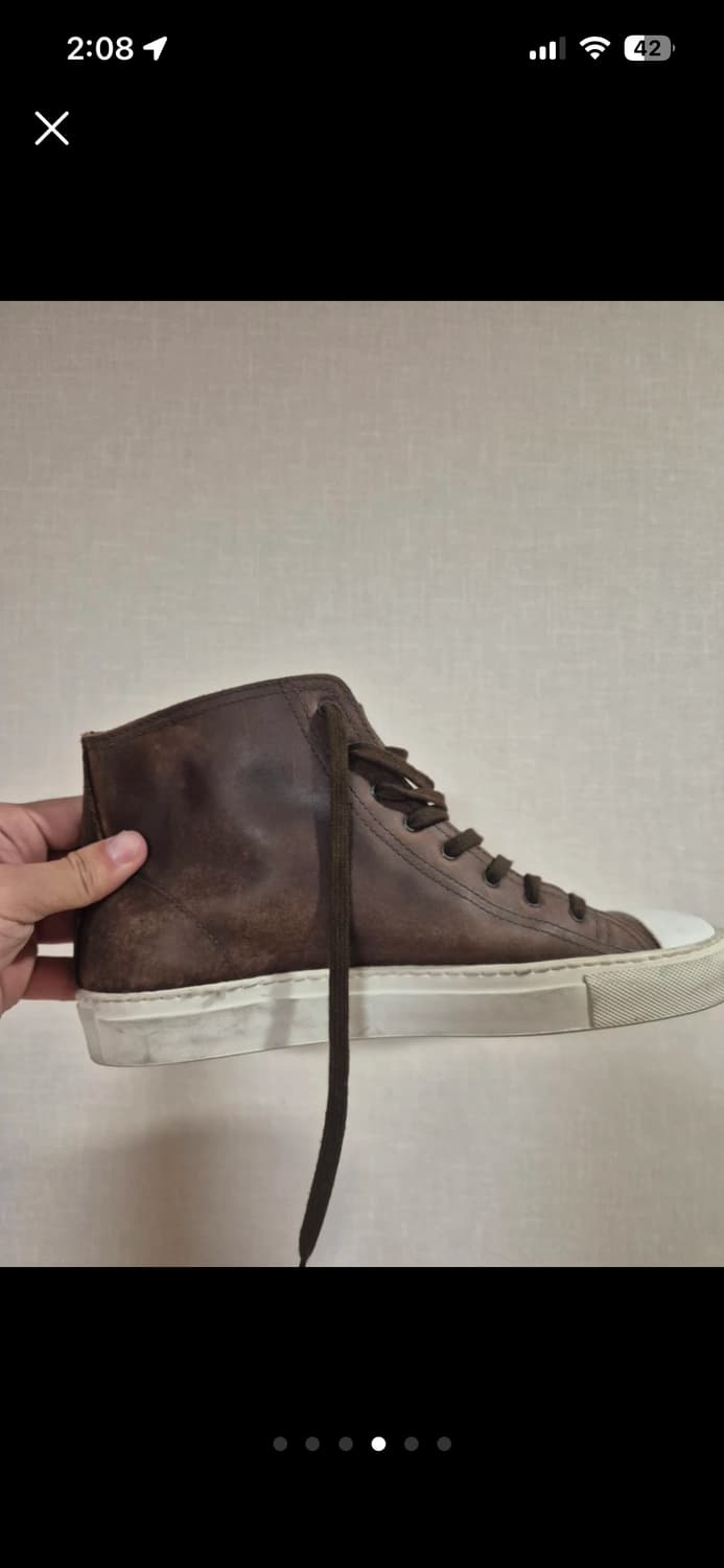 커먼프로젝트 레더 하이탑 브라운 상품이미지4