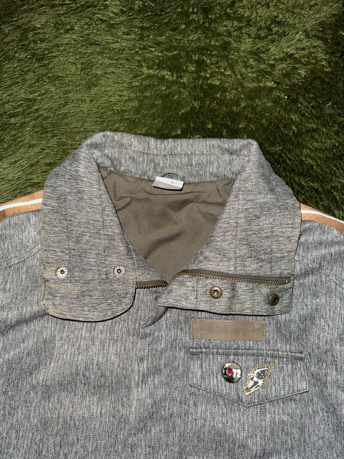 [L] 00s 나이키 투웨이 포켓 디테일 필드 헌팅 자켓 그레이 상품이미지4