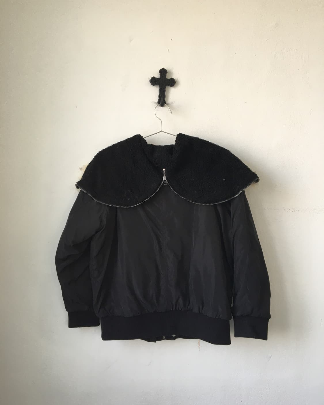 Fake fur hood jacket 상품이미지3