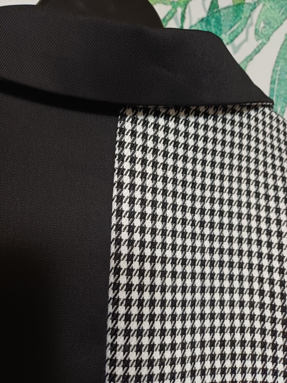 새상품급/유니크 체크 반반 자켓 블레이저 상품이미지5