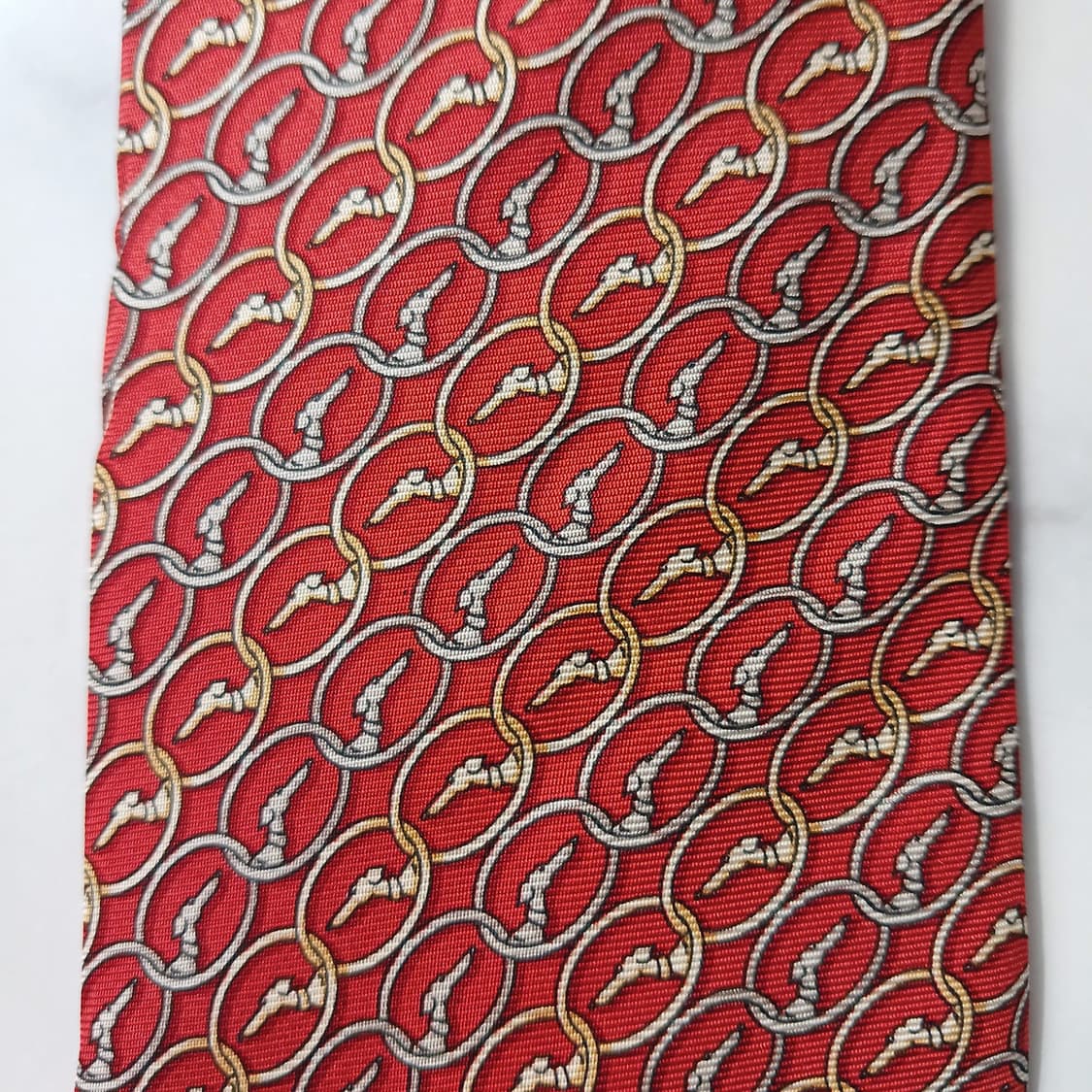 트루사르디 시그니처 로고 패턴 넥타이 9.2cm A+~A등급 E787
 상품이미지5