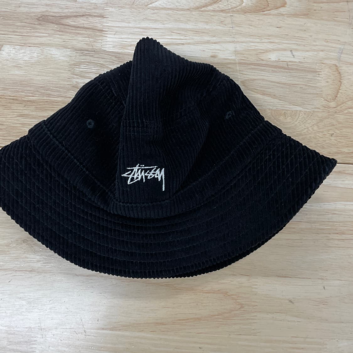 스투시 코듀로이 블랙 버킷햇 S/M 상품이미지2