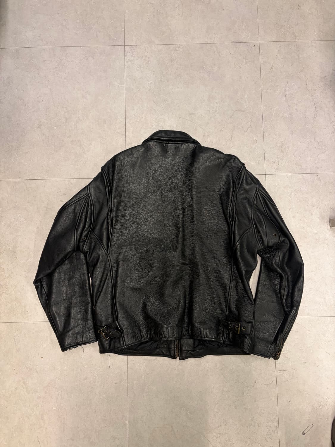 Cow leather biker jacket / 가죽 바이커 워크자켓 상품이미지6
