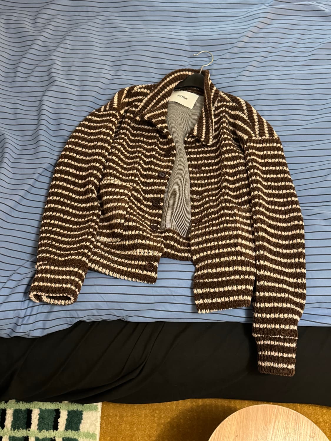 노이즈 스트라이프 카라니트(m) 상품이미지2