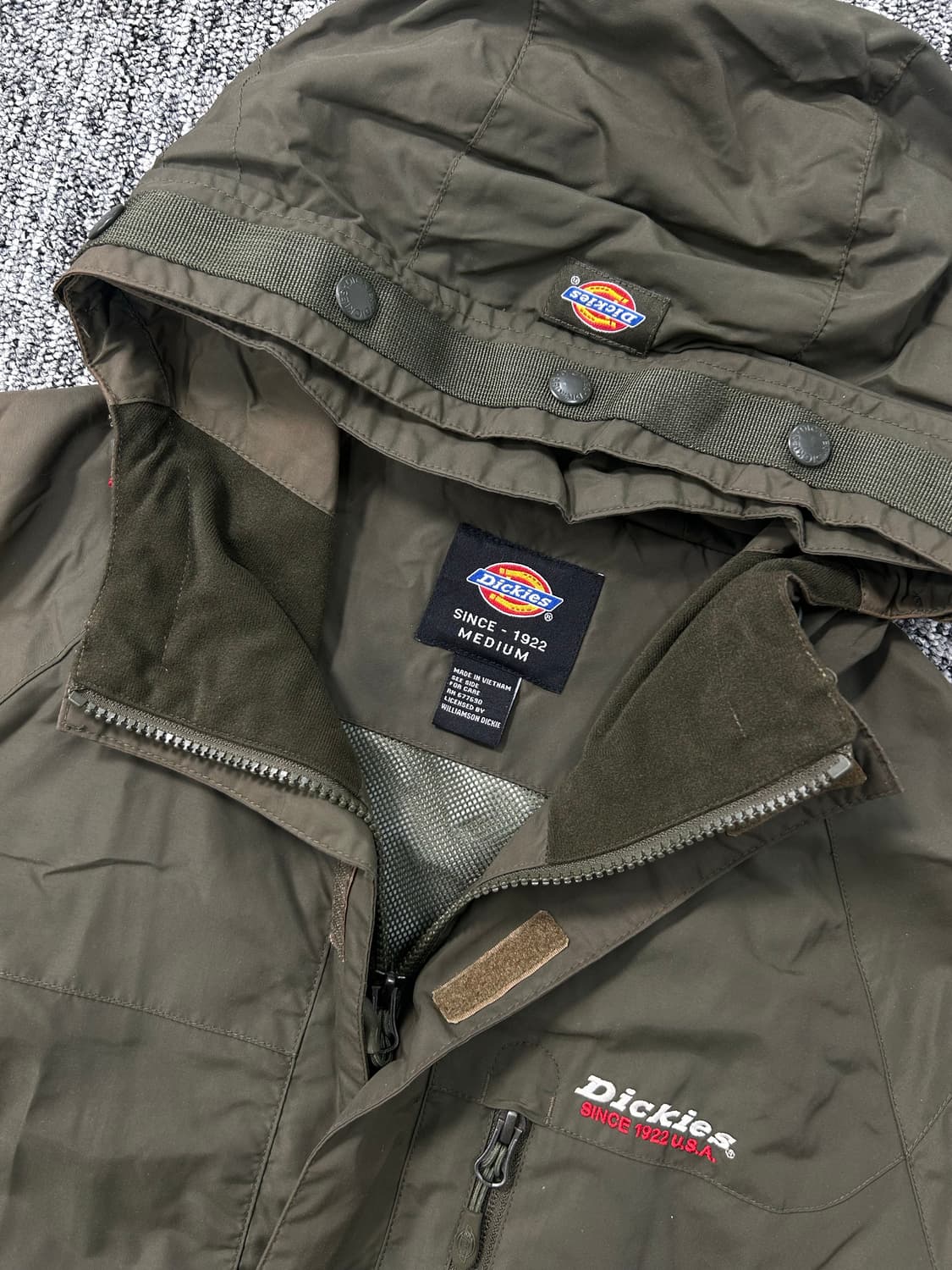 디키즈 카키 야상 바람막이 자켓 M 상품이미지5