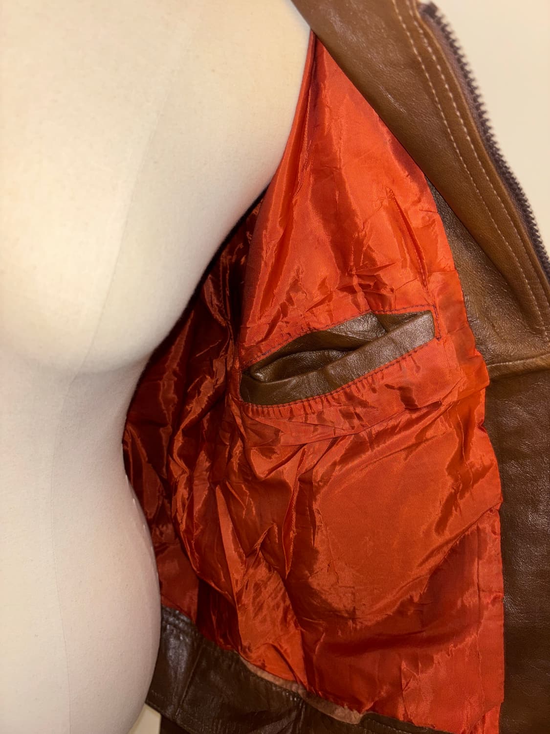 Japanese vintage leather jacket 상품이미지4