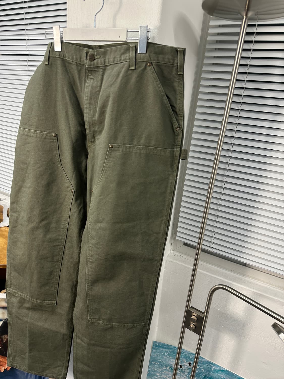 칼하트 모스그린 더블니 카펜더워크팬츠 38x34 상품이미지4