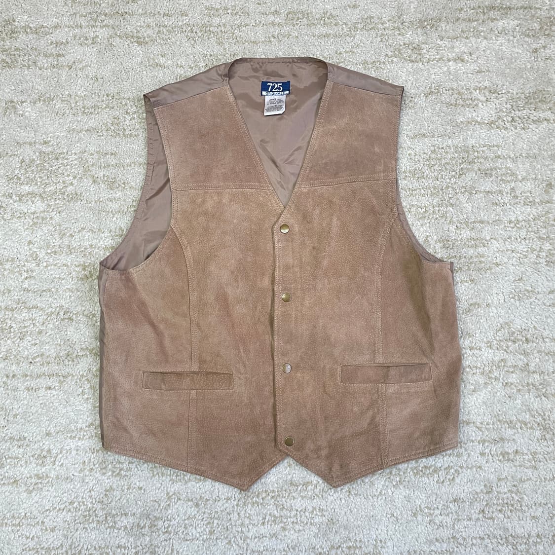[L] 725 ORIGINAL오리지널 소가죽 스웨이드 베스트 웨스턴 조끼 상품이미지1