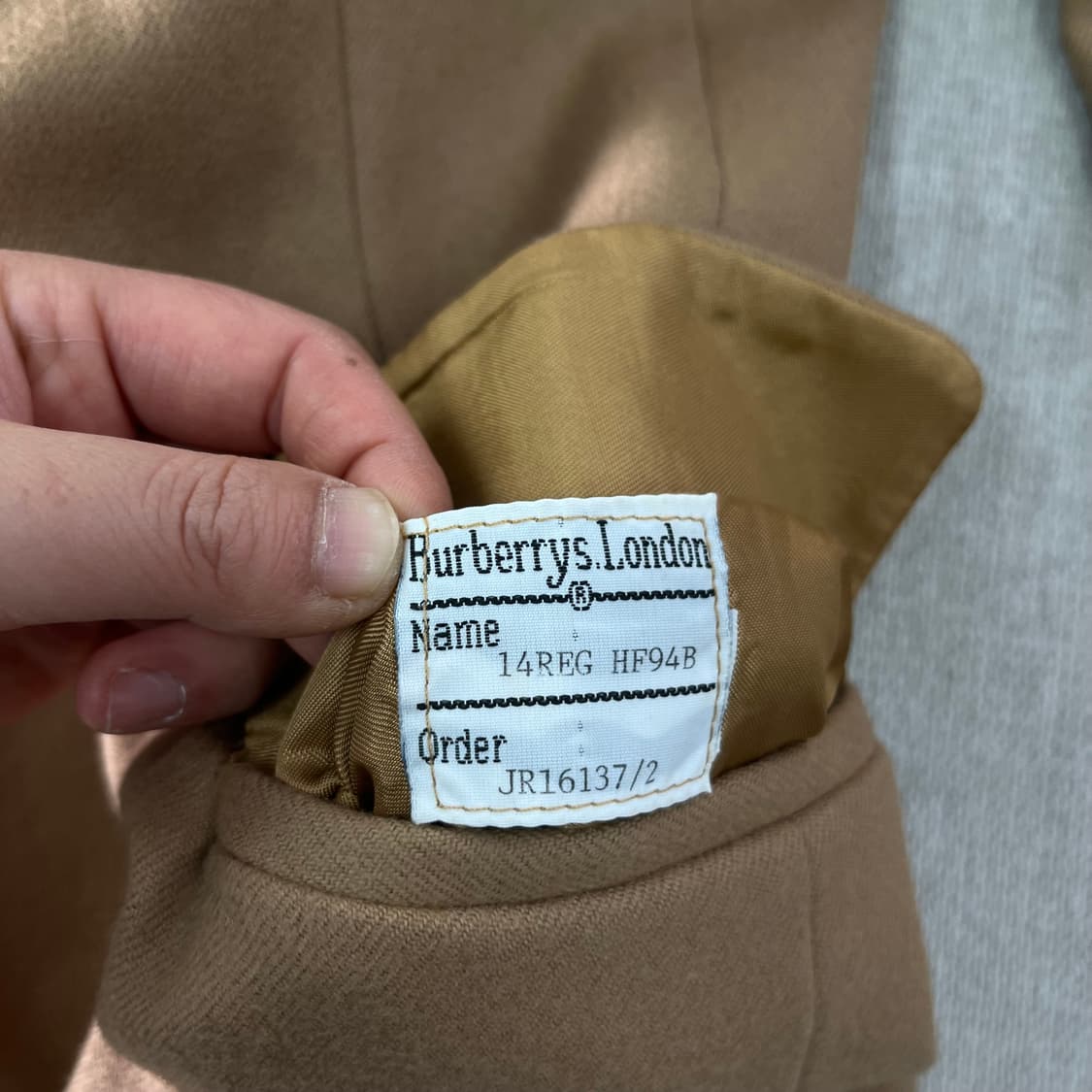 100 버버리 90s 울 블레이저 자켓 상품이미지10