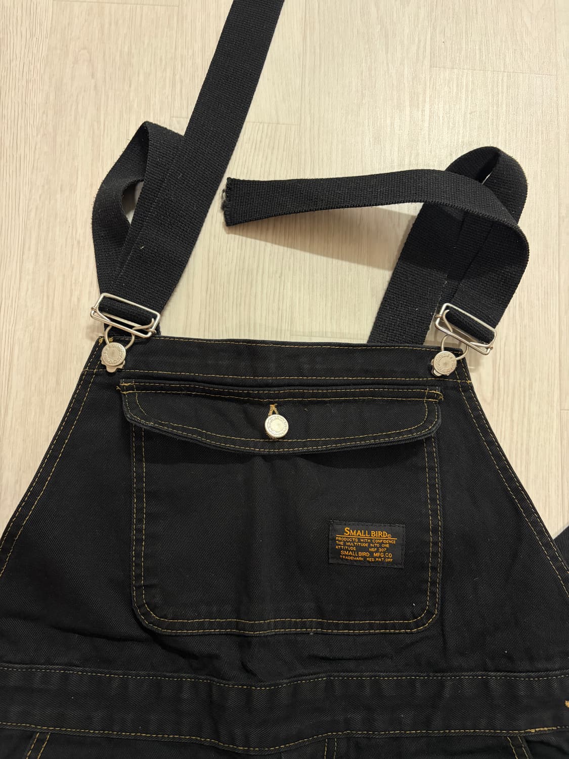 스몰버드 오버롤 블랙 L 상품이미지2