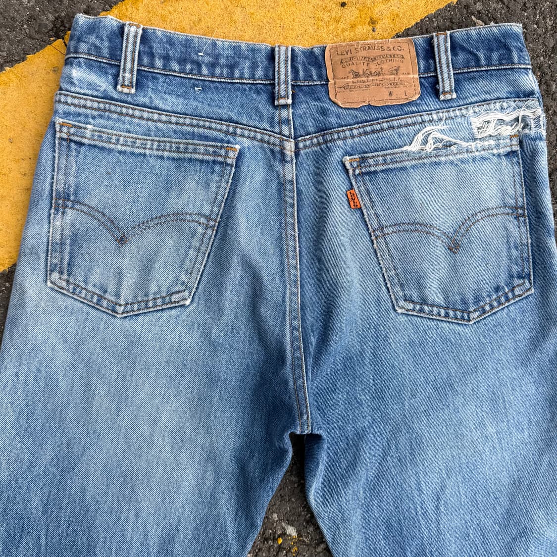 80s-90s 빈티지 리바이스 517 오렌지탭 부츠컷 상품이미지7