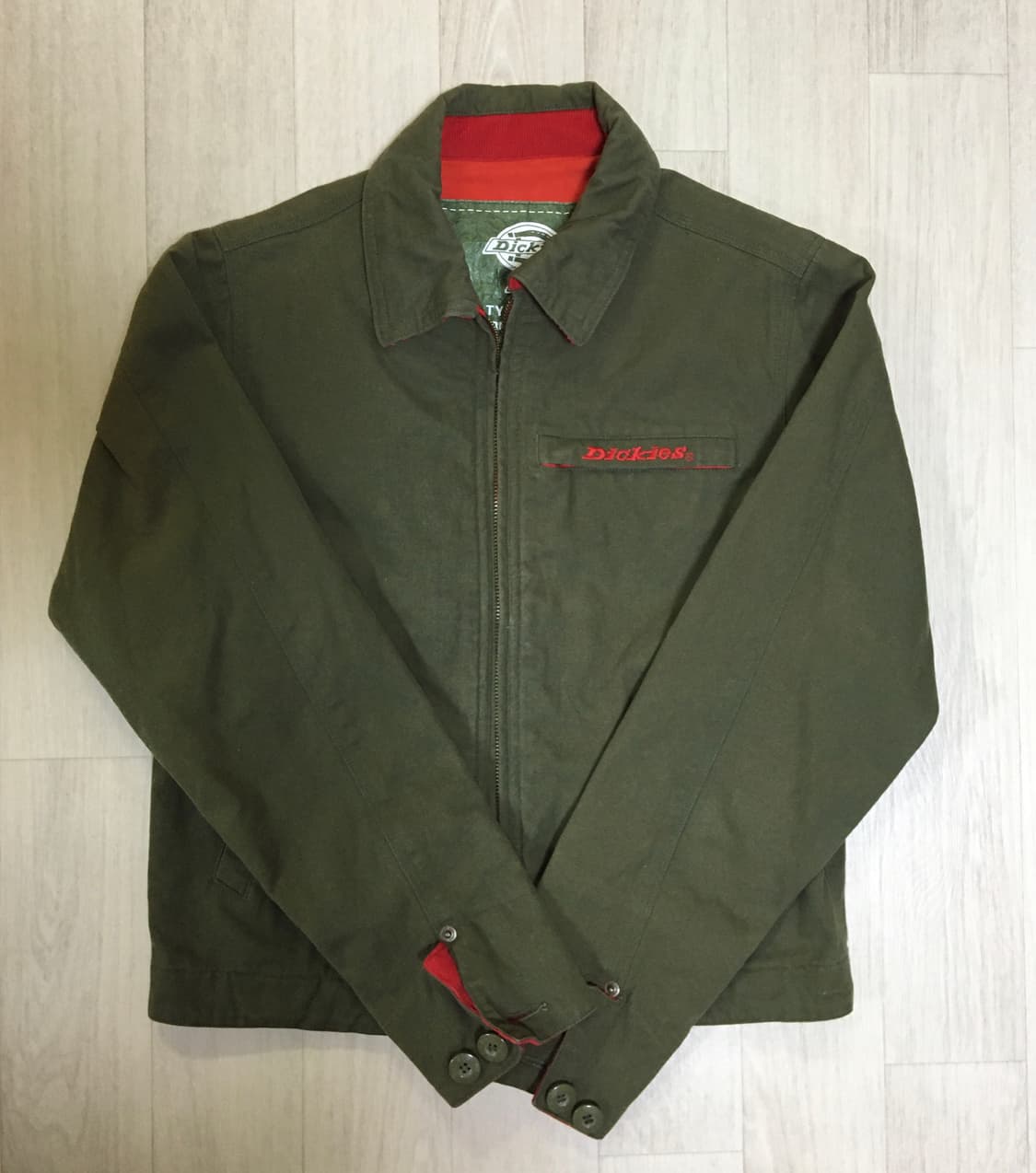디키즈 아이젠하워 크롭 워크자켓 카키색 상품이미지1