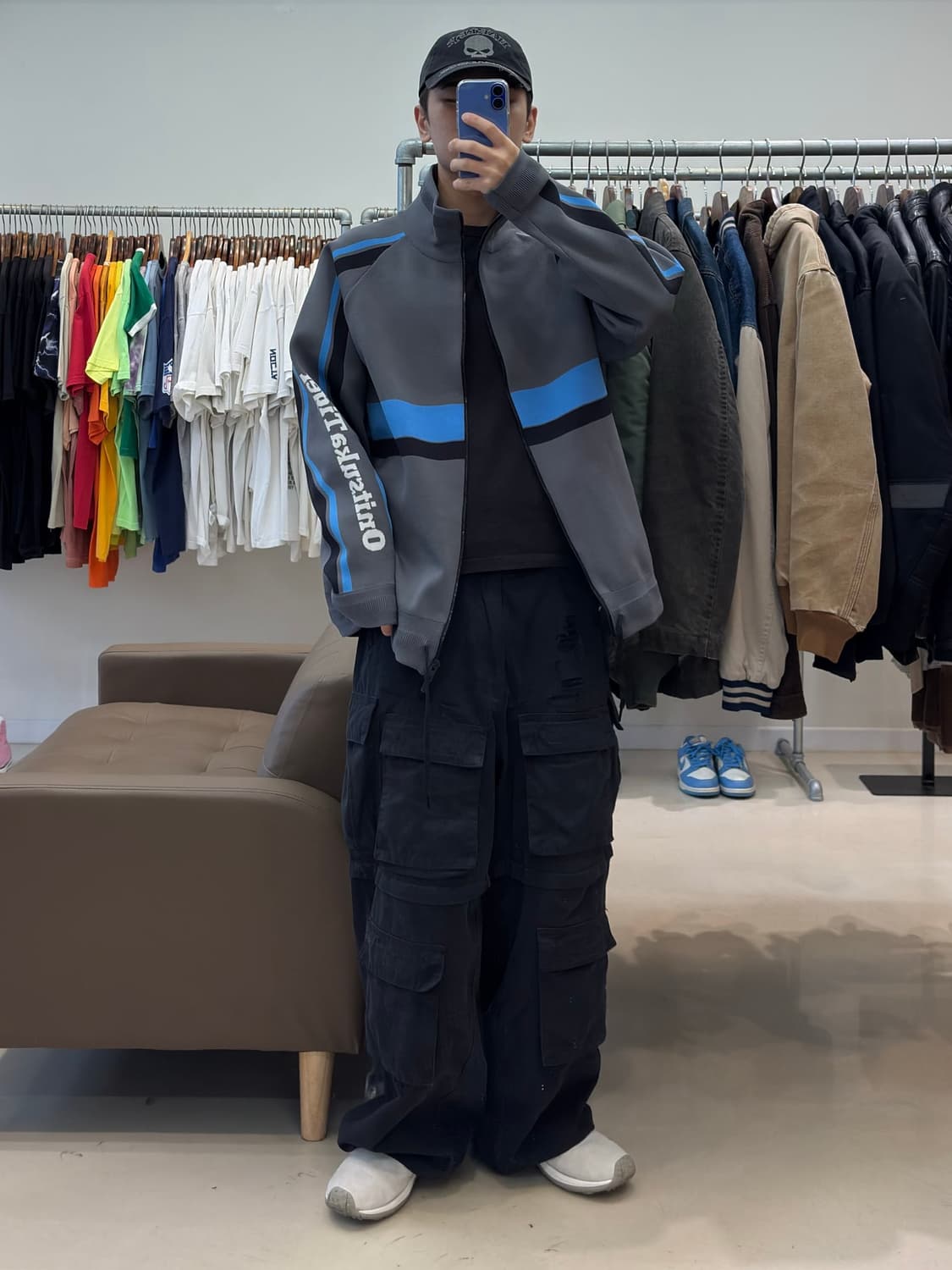 오니츠카 타이거 네이비 져지 상품이미지8