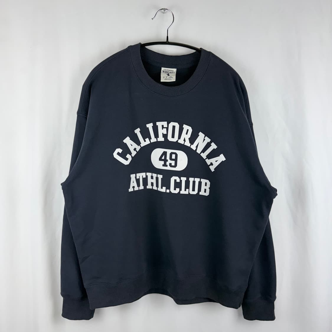 (M) 후아유 스펠아웃 맨투맨 다크네이비 상품이미지2