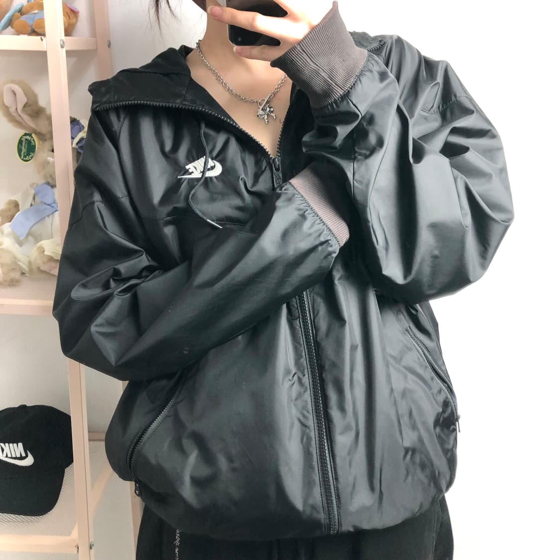 나이키 새상품급 동그리 후드 바막 상품이미지2
