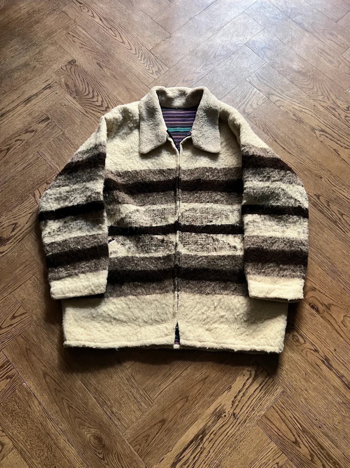 [L]90's 빈티지 네이티브 패턴 코트 자켓 상품이미지1