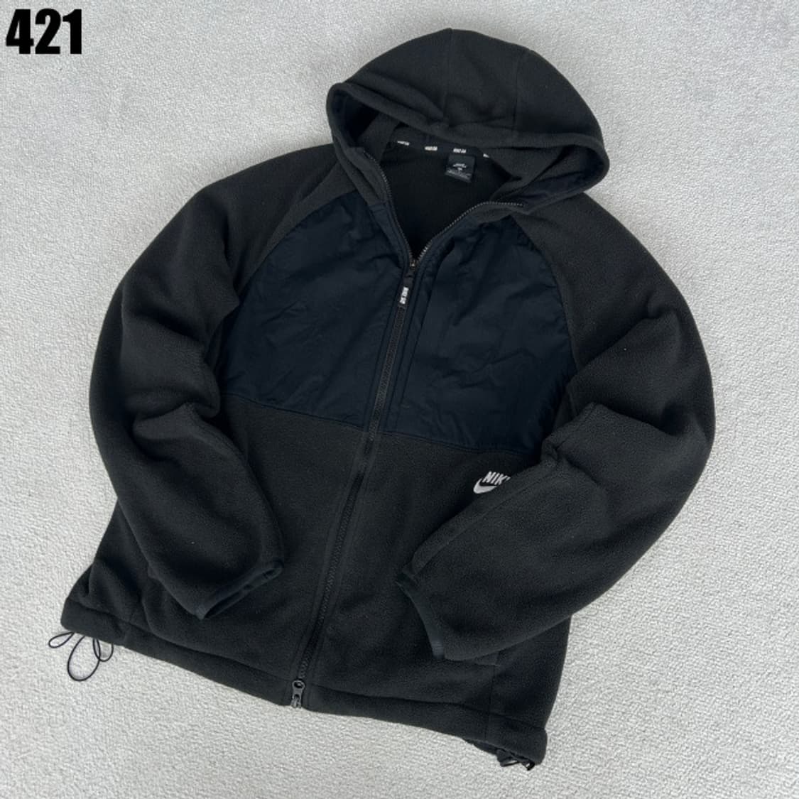 나이키 블랙 플리스 집업  상품이미지1
