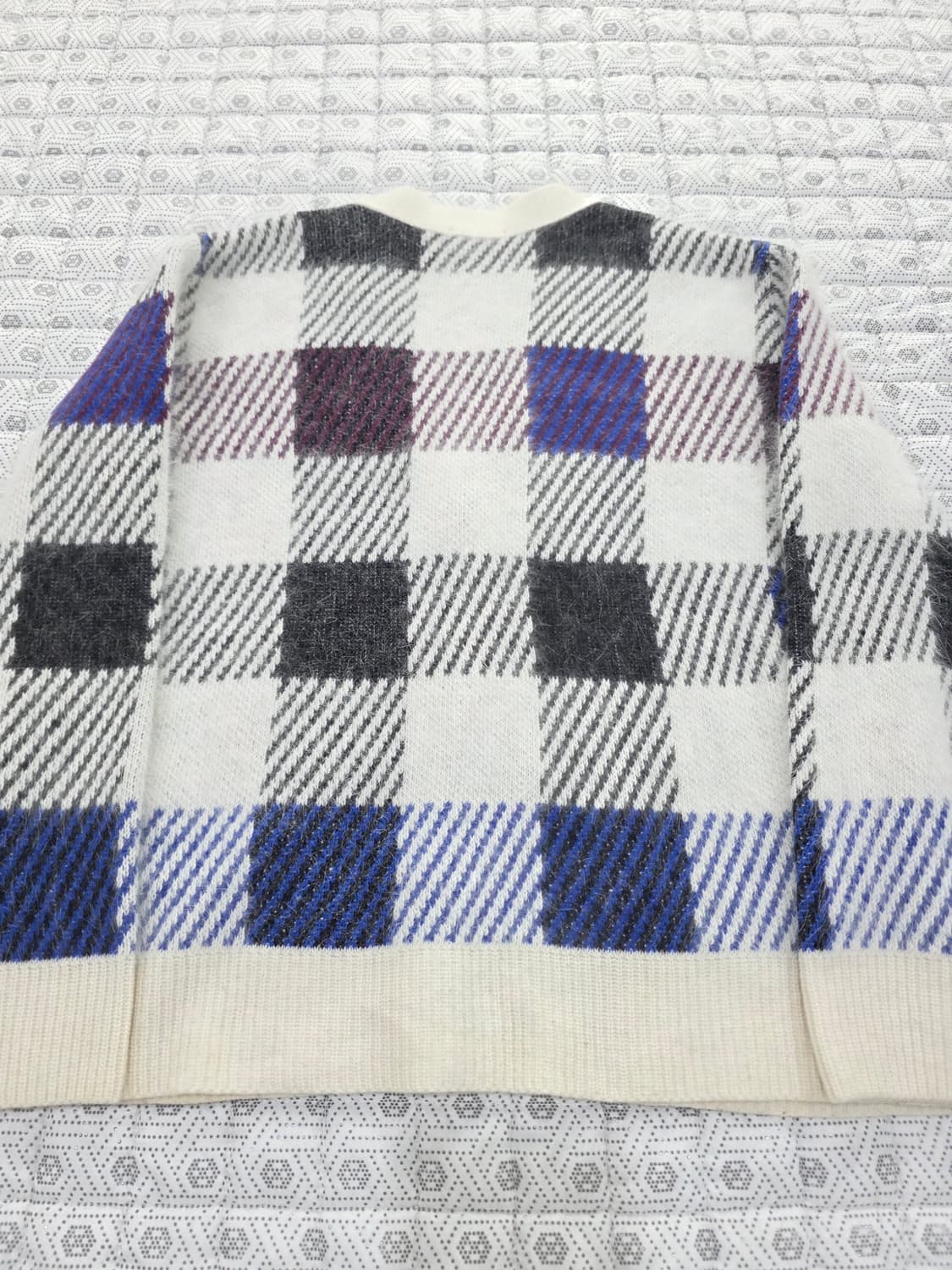 잇미샤 체크 앙고라 가디건 FREE 상품이미지4