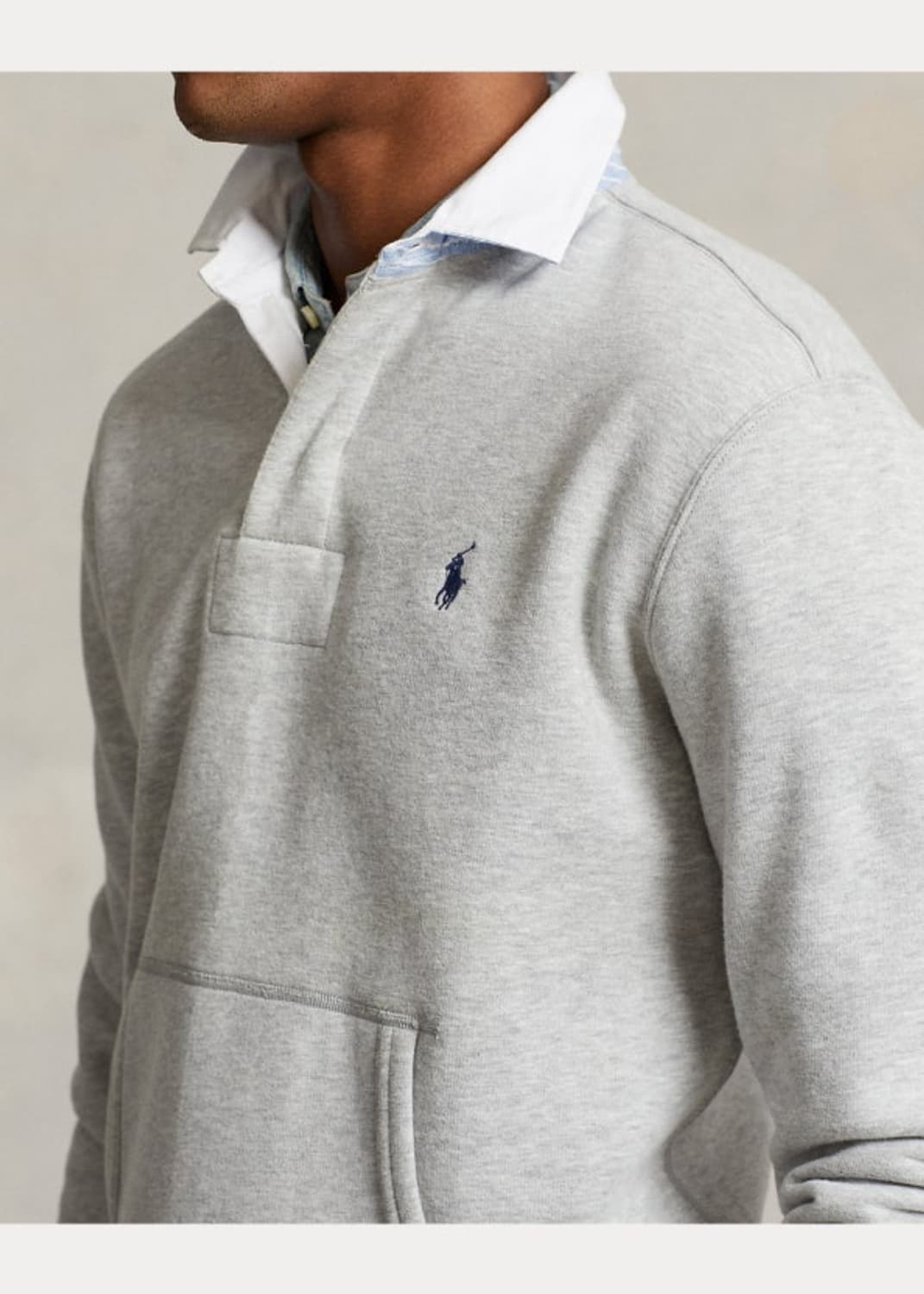 [L]폴로 랄프로렌 카라스웨트 셔츠 캥거루럭비티 상품이미지1