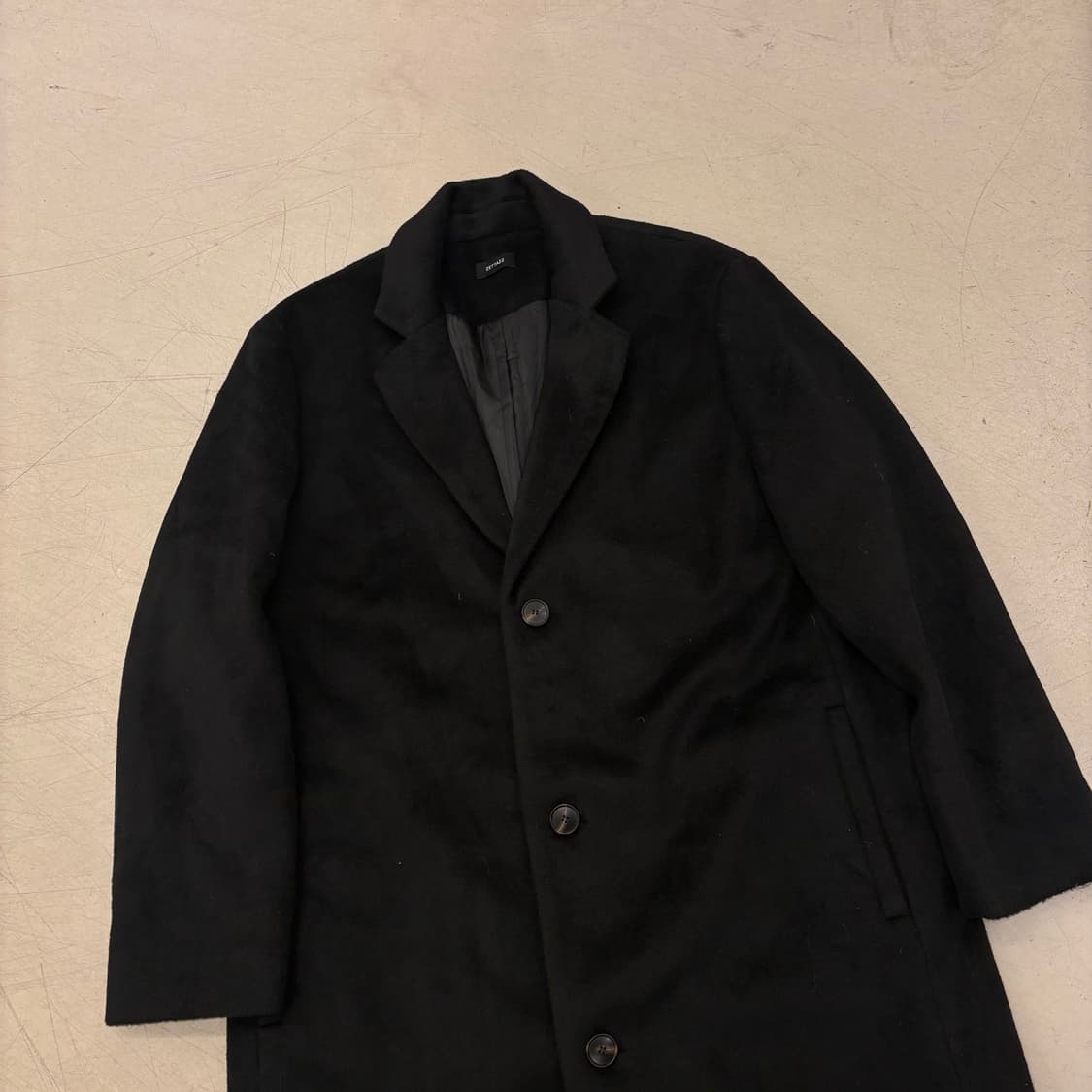 빈티지 블랙 롱 코트 상품이미지2