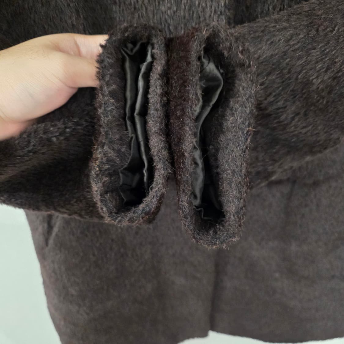 퍼 코트 갈색 94-108-165 상품이미지4