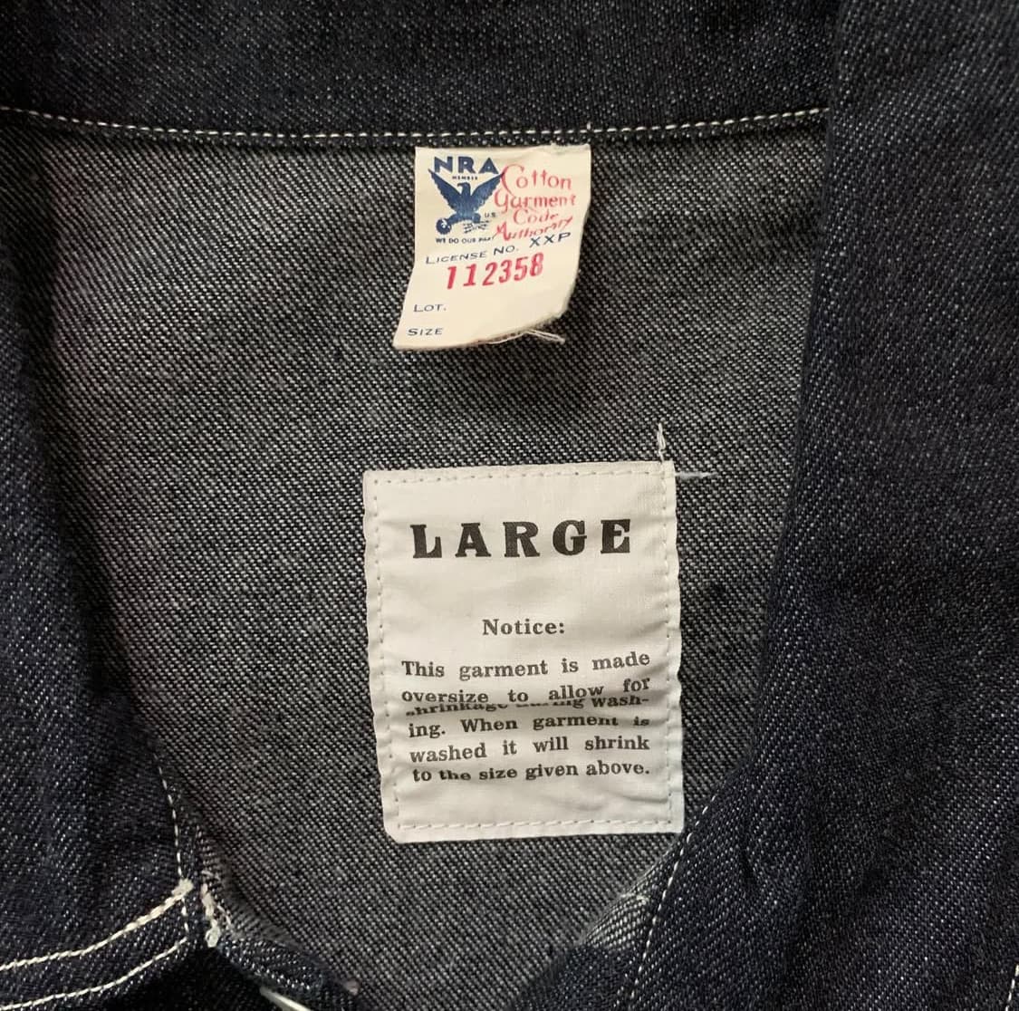 리얼맥코이 유에스 아미 엠 1937 블루데님  워크셔츠 상품이미지4