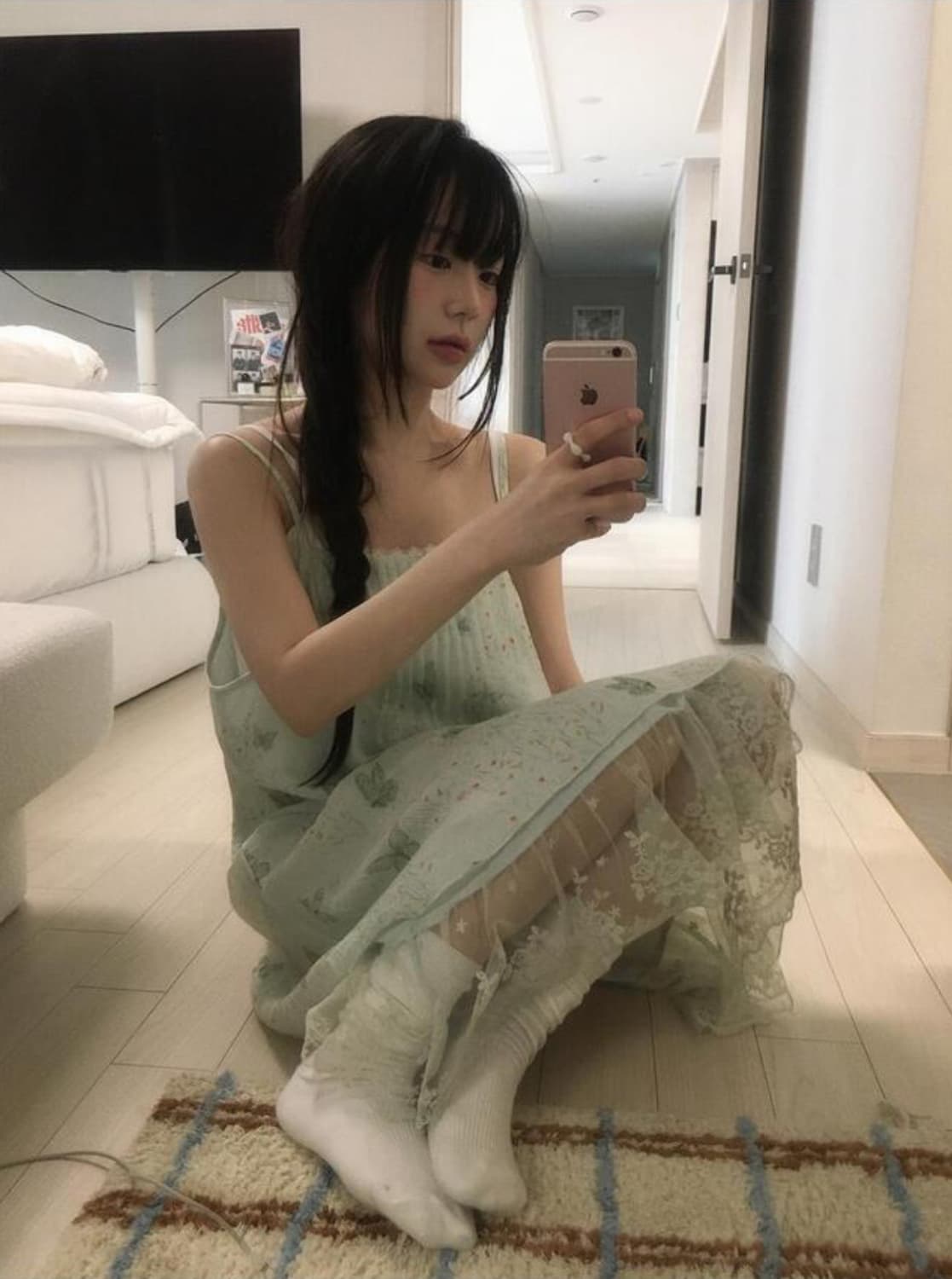 빈블 포레유 버터플라이 플라워 원피스 상품이미지2
