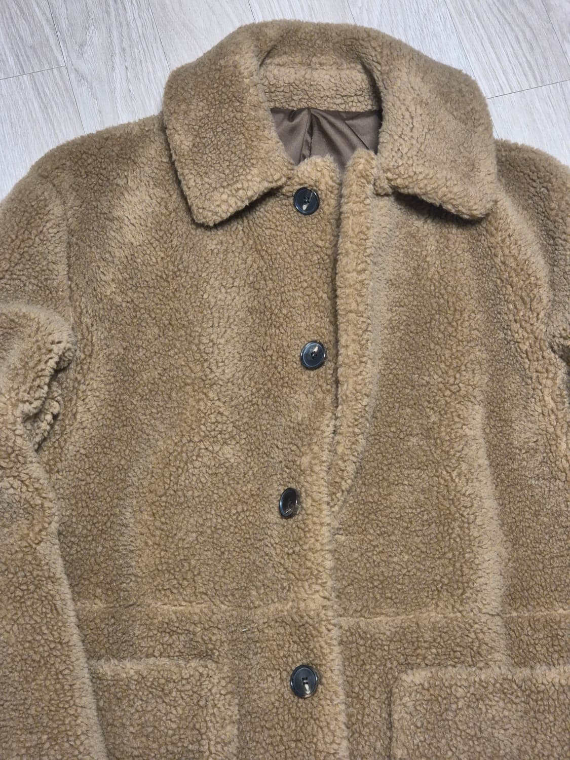 마마가리 보아털 카라형자켓 상품이미지2