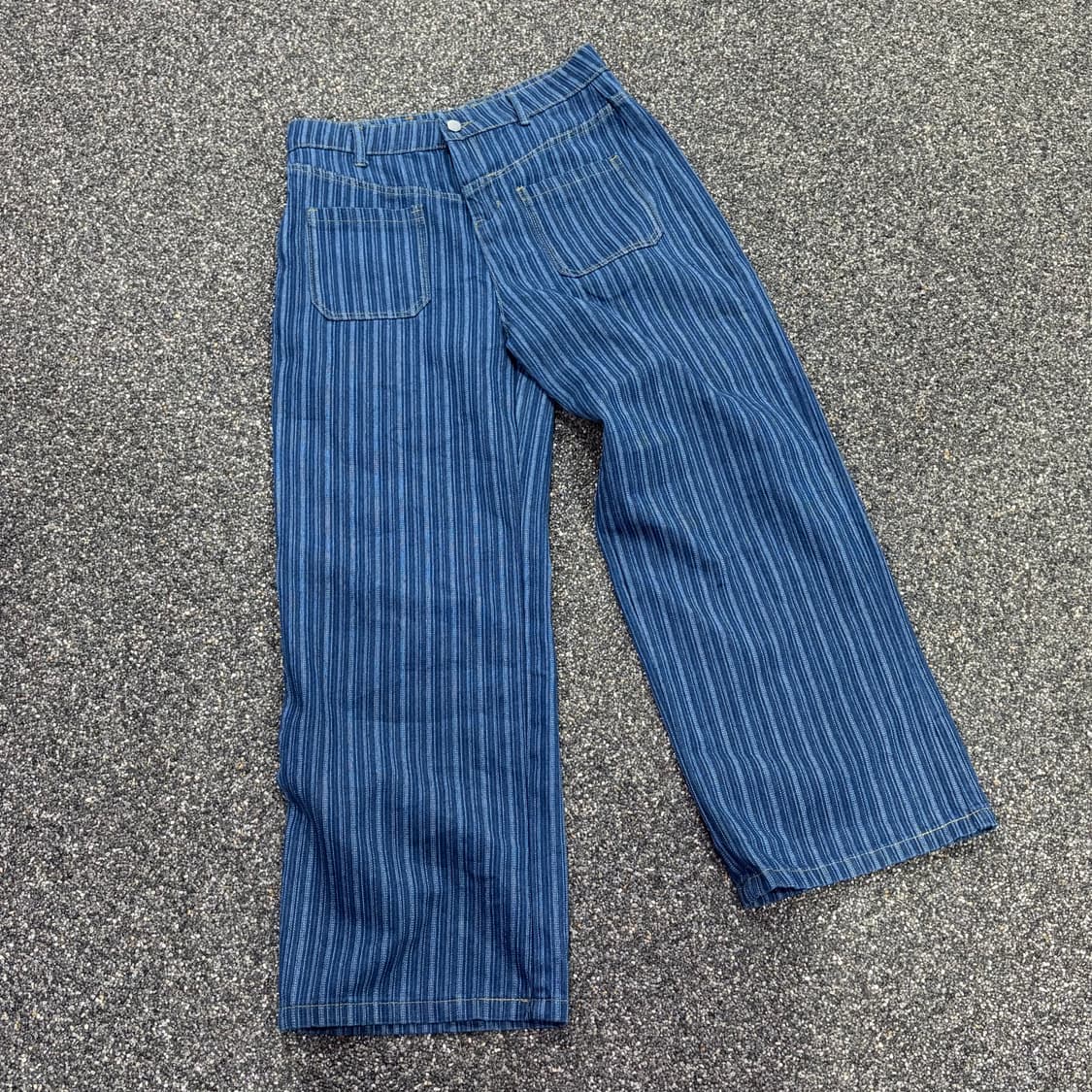 빈티지 프론트포켓 스트라이프 이니셜 팬츠 B3940 상품이미지4