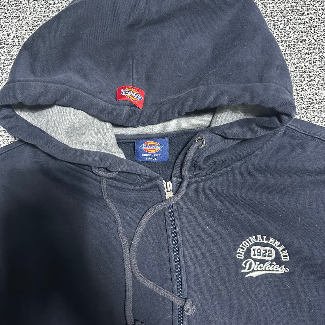 (L) 디키즈 1922 빈티지 후드집업 네이비 상품이미지2