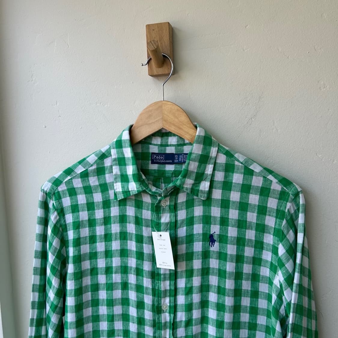 16721 - 폴로 랄프로렌 체크 린넨 셔츠 상품이미지1