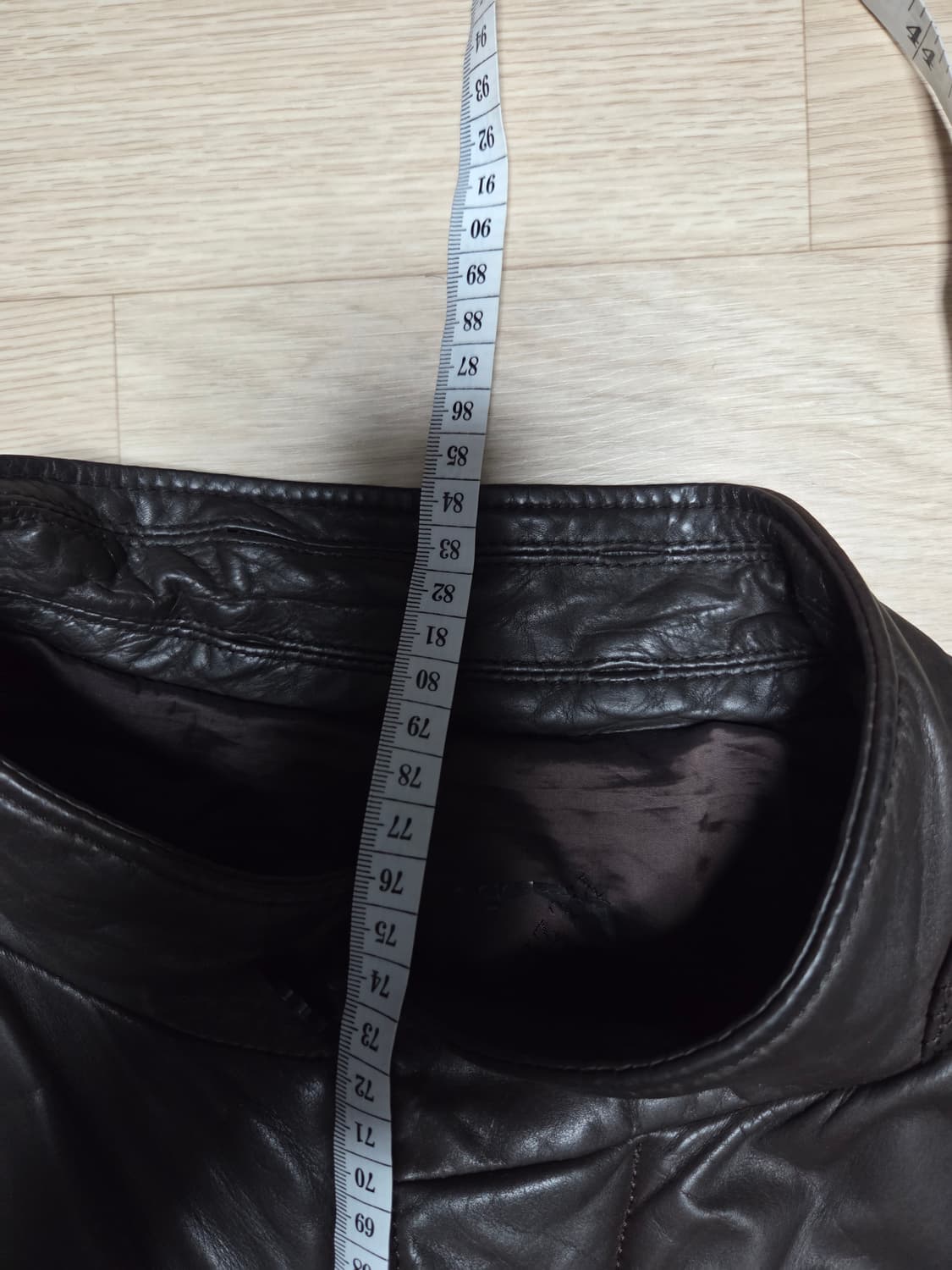 PALZILERI 송아지 가죽자켓 레더자켓 퀼팅 스퀘어 상품이미지9