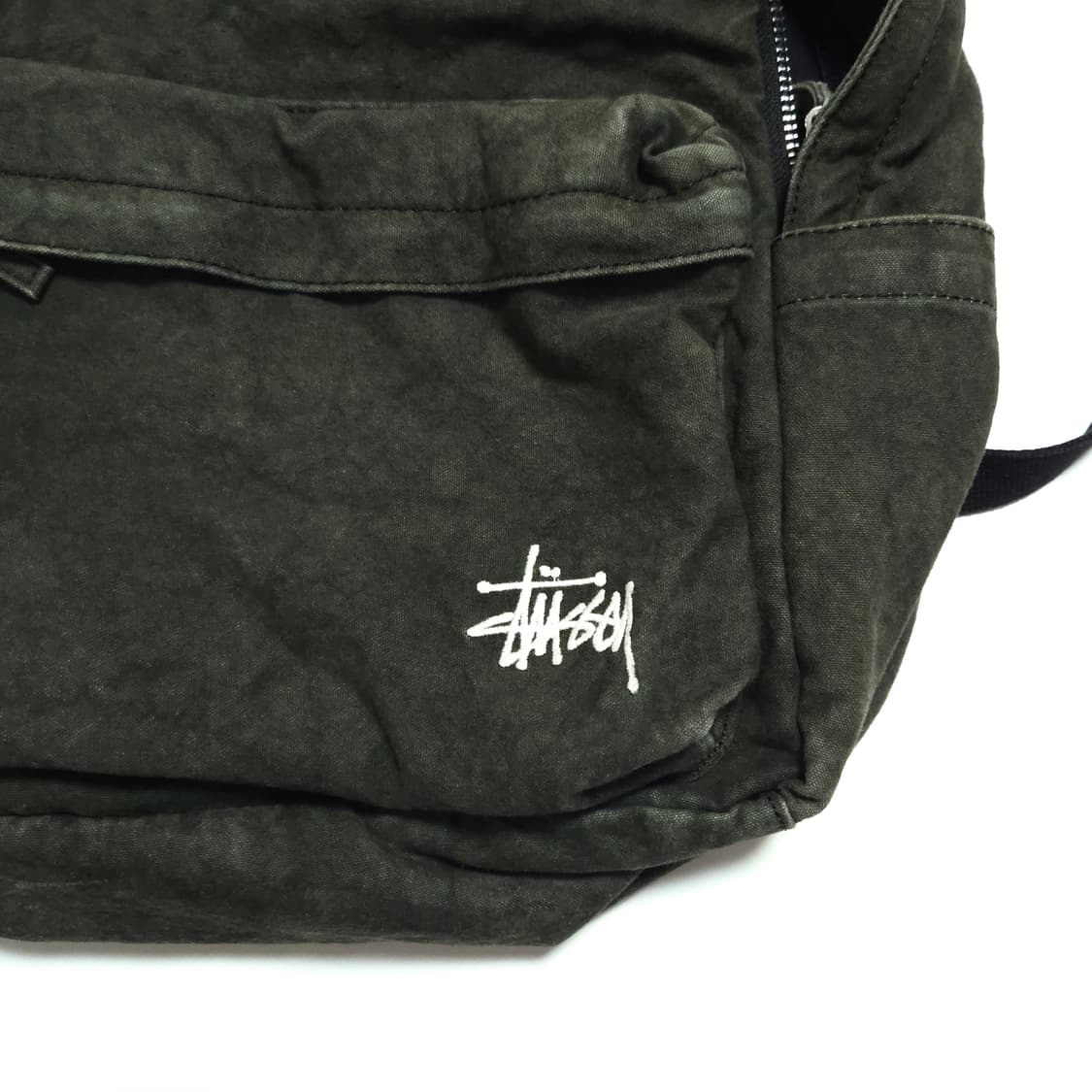 스투시 Stussy 워시드 캔버스 백팩 그린 상품이미지4
