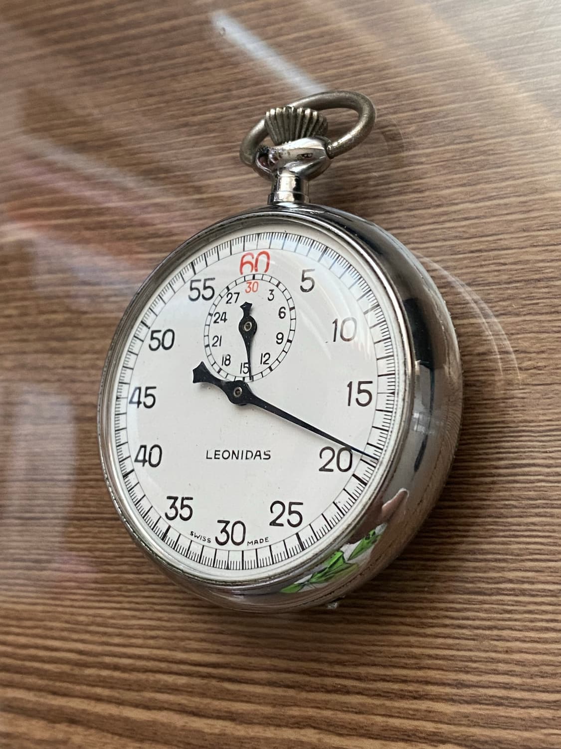 레오니다스(Leonidas) 수동식 스톱워치 회중시계 빈티지시 판매 상품이미지3