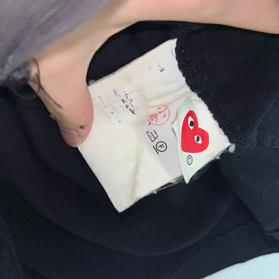 Comme des Garçons black t-shirt 상품이미지7