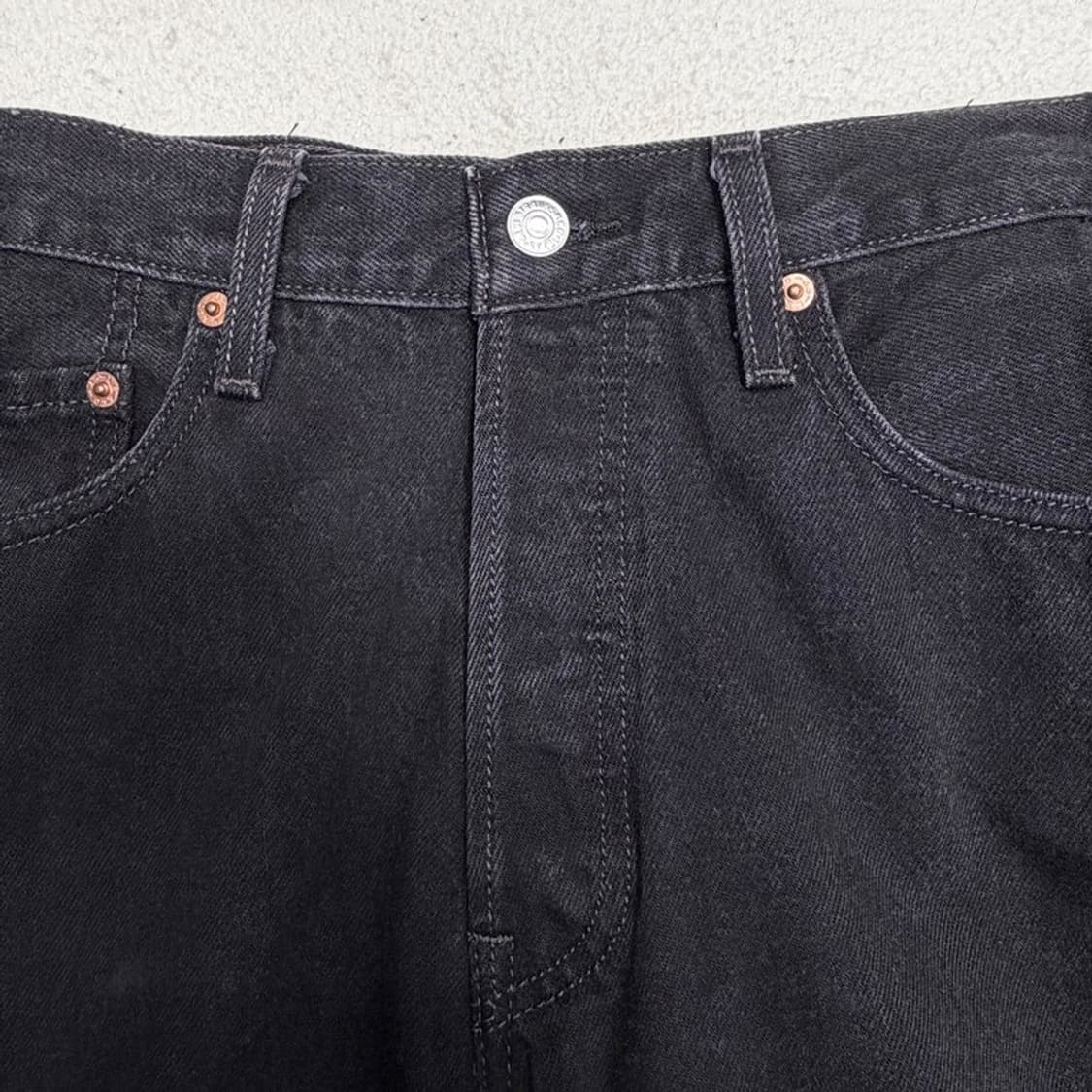 LEVI'S 501 버튼플라이 흑청팬츠 33-32 상품이미지3