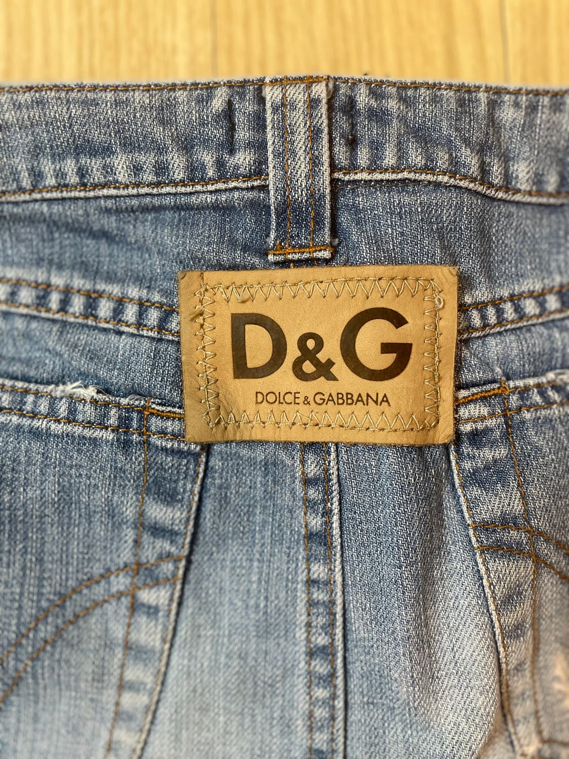 돌체앤가바나 D&G 데님 미니스커트 상품이미지1