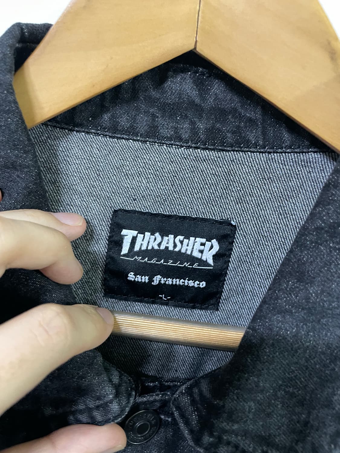 트레셔 데님 자켓 트러커 자켓 청자켓 L 100-105 사이즈 새상품 상품이미지5