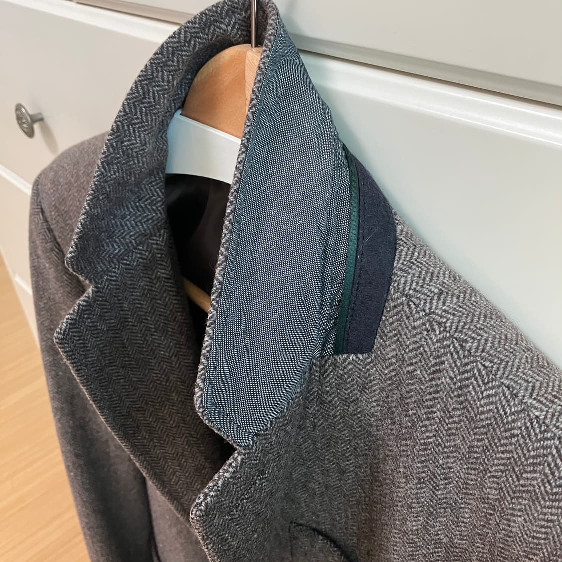 헨리코튼 클래식 헤링본 울 자켓 100 (옷이 작아져서 보냅니다) 상품이미지4