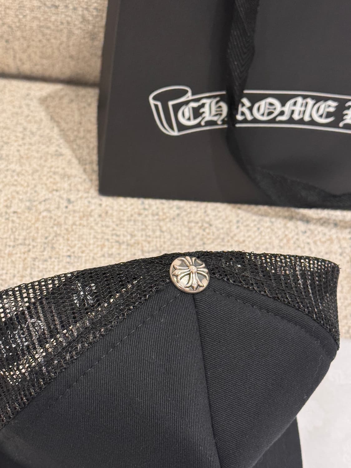 크롬하츠 세메터리 레더 패치 트러커 햇 상품이미지4