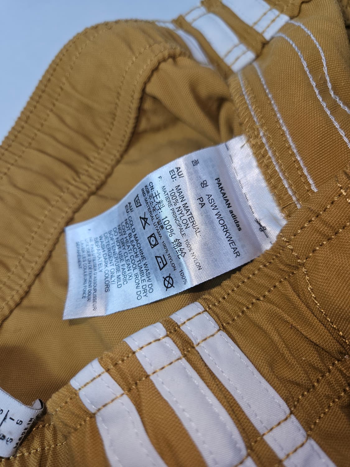 아디다스 오리지널 일본판 워크웨어 ASW 카고 조거팬츠 베이지코튼 M 상품이미지5