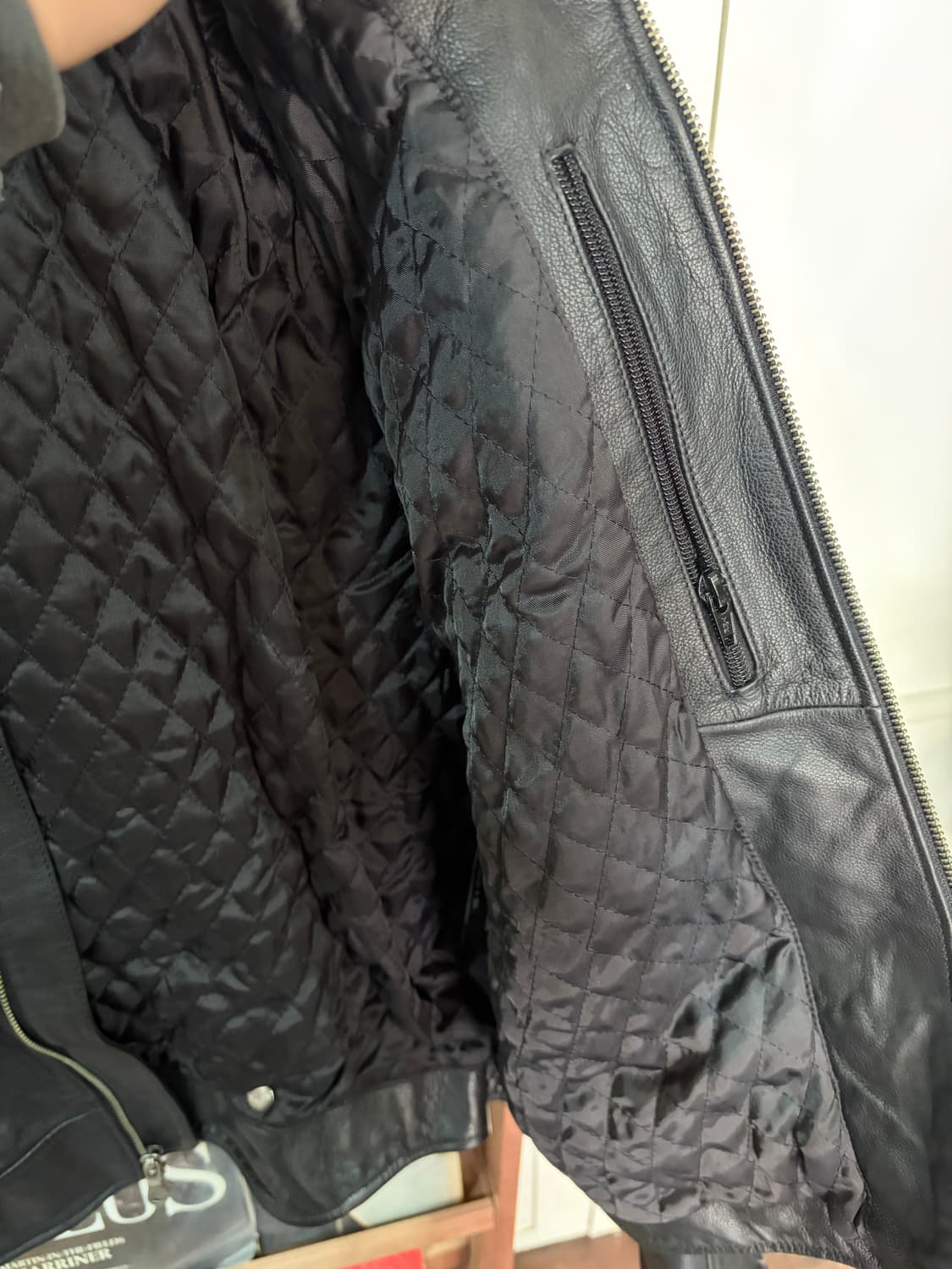 할리데이비슨 플레임 레더 자켓 XL 상품이미지5