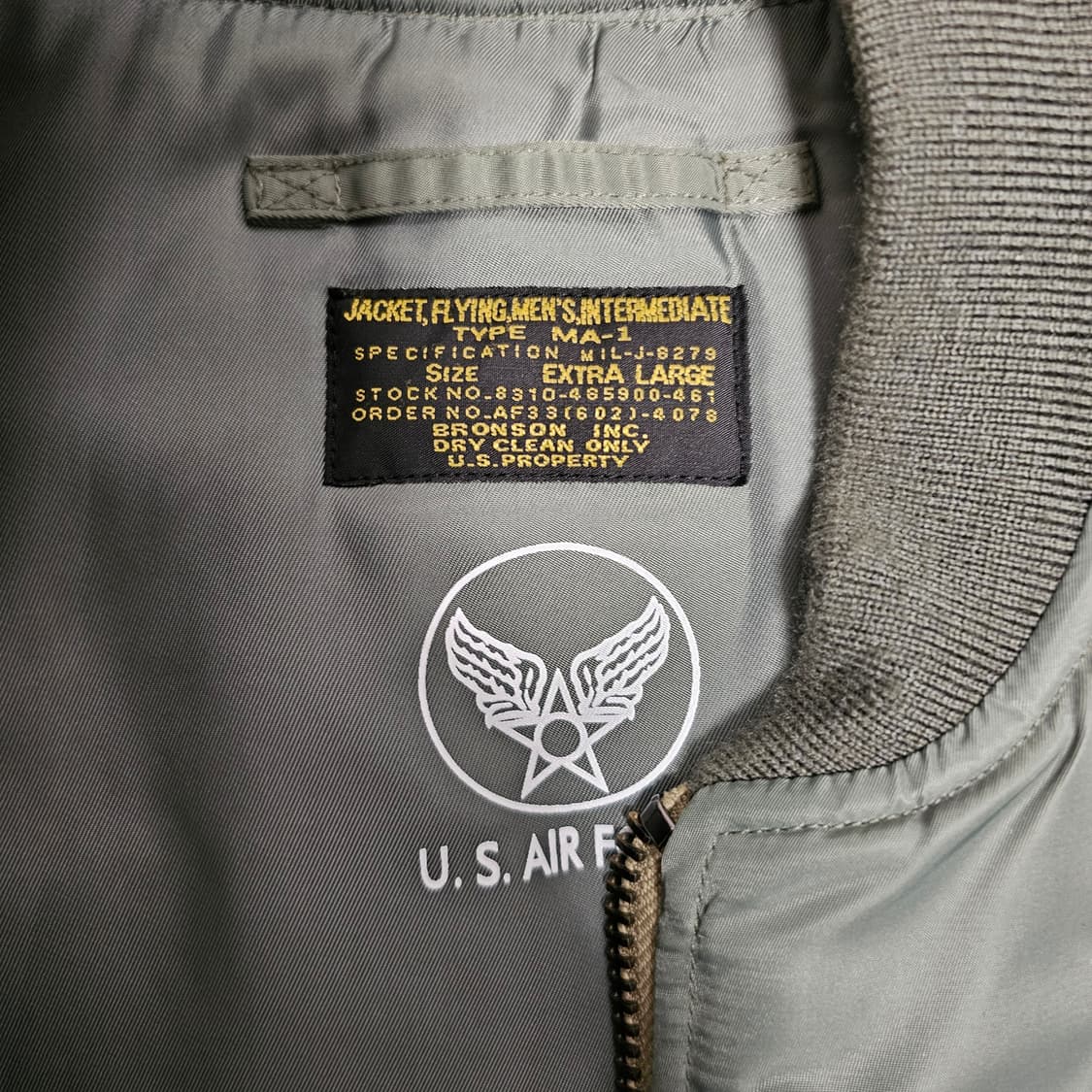 브론슨 MA-1 한국판 XL 상품이미지3