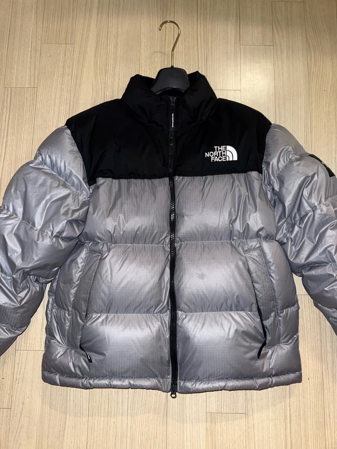 노스페이스 화이트 라벨 눕시 패딩 XL 헤더 그레이 상품이미지3