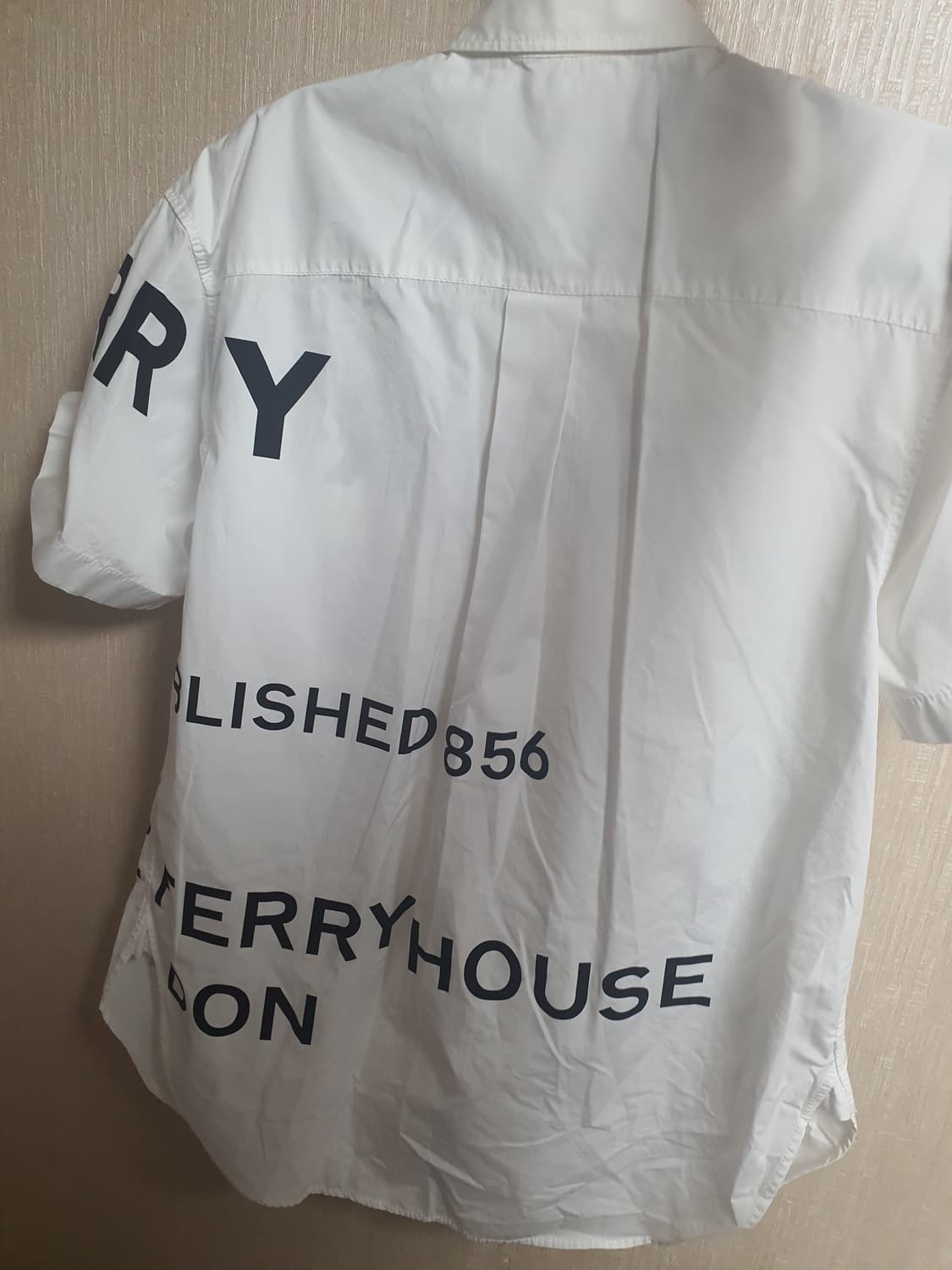 버버리 오버핏 프린트 셔츠 36사이즈(l사이즈정도) 상품이미지2