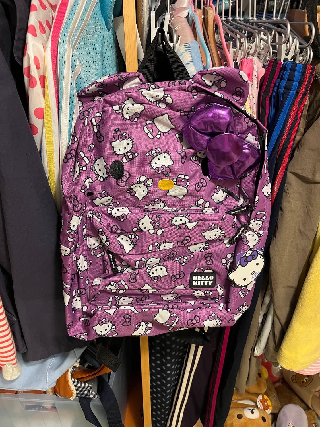 2015 홋카이도 퍼플 키티 백팩 🎒 상품이미지5